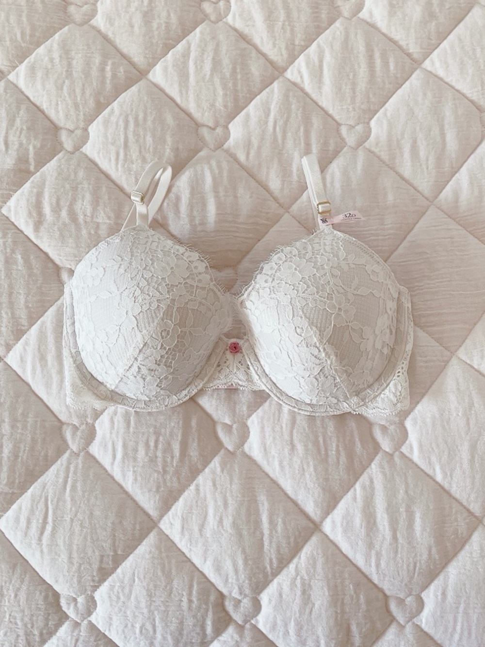 𝜗𝜚victoria’s secret lace lightly lined perfect coverage bra𝜗𝜚